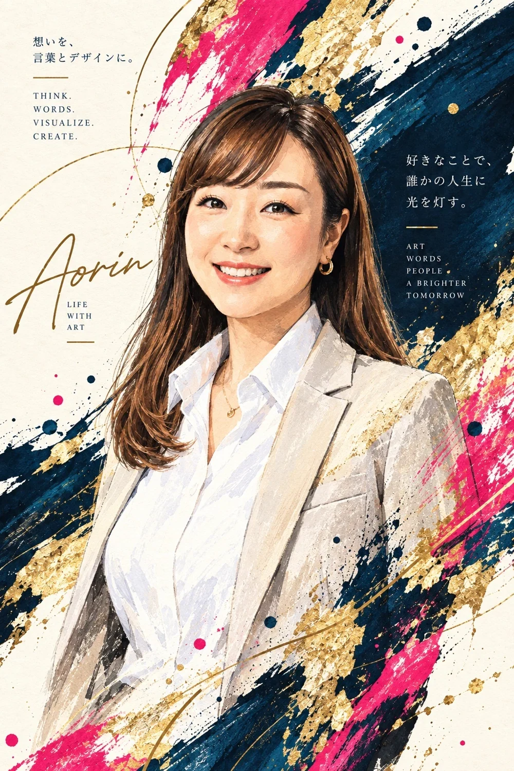 AORINこと、あおいの縦型エディトリアルアート